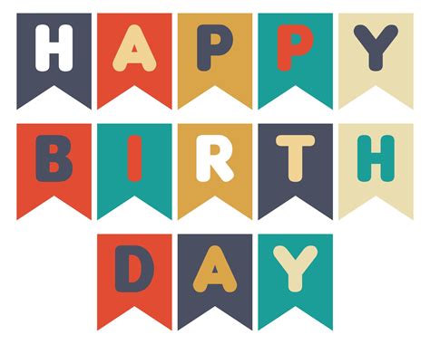 free printable happy birthday banners